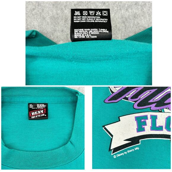 VTG Mickey Florida T-shirt Adult XL Single Stitch USA BEST Fruit Loom Sherry Mfg - Picture 9 of 15